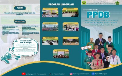 TELAH DIBUKA PPDB 2027/2028 PONDOK PESANTREN MODERN AL-FURQON PRABUMULIH